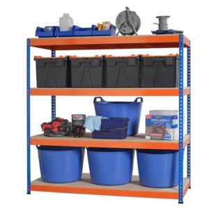 Heavy Duty Industrial Shelving Unit 4 Levels 2200mm High - Select Your Size | 400KG's UDL Per Shelf