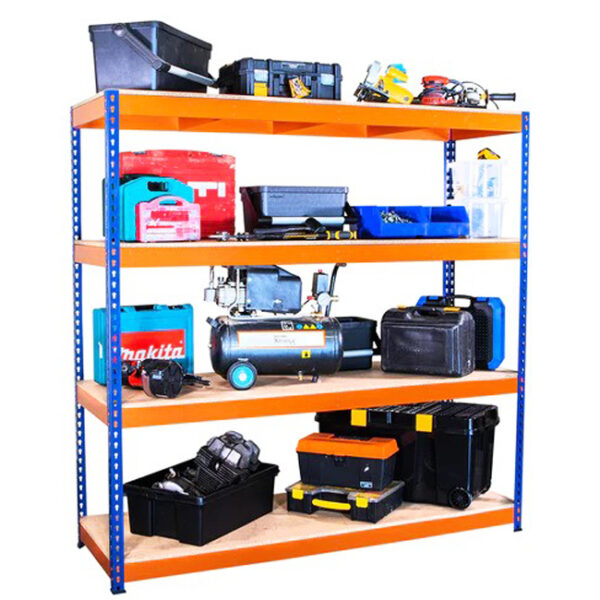 Heavy Duty Industrial Shelving Unit 4 Levels - 1800mm H x 1800mm W x 600mm D - 500KG's UDL Per Shelf - Image 3